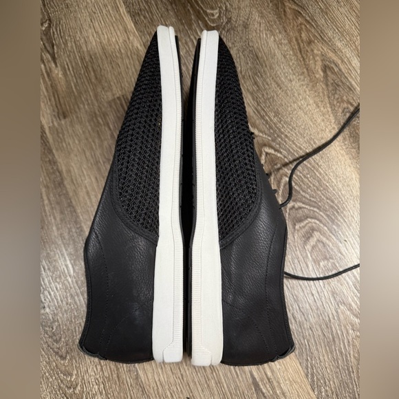 Aldo Shoes Men sz12 Black Leather & Mesh Sneakers Dadcore Vtg Y2K Retro Capsule - Picture 7 of 8